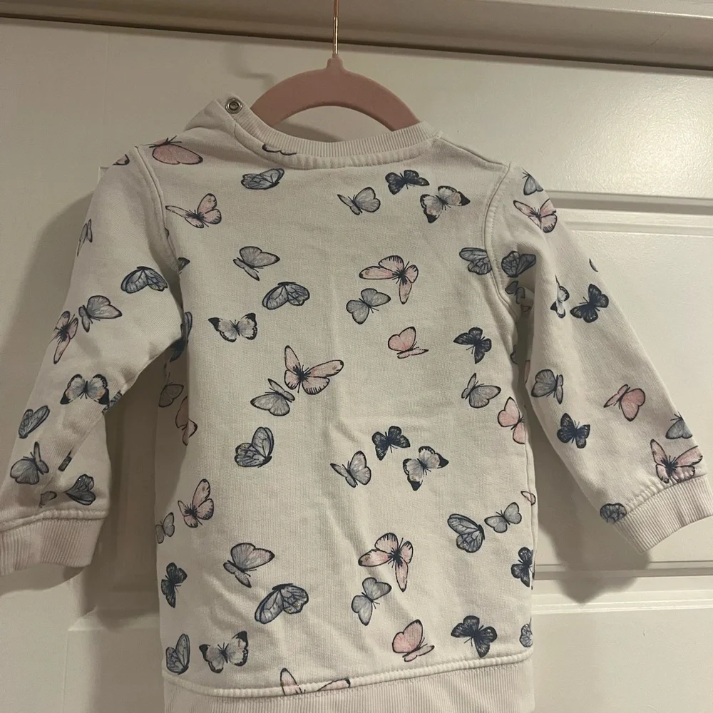 $15 ADD ON‎ H&M Baby Girl Butterfly Sweatshirt 6-12M 9-12M 12-18M Pullover Zara